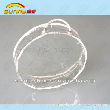 Plastic transparent pvc clutch bag